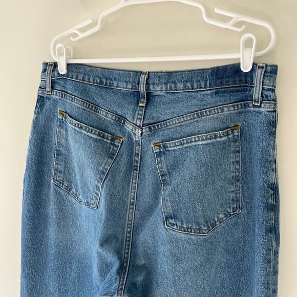 Abercrombie & Fitch ‘90s Straight Ultra High Rise Denim Jeans 16 Long Curve Love - Picture 10 of 11